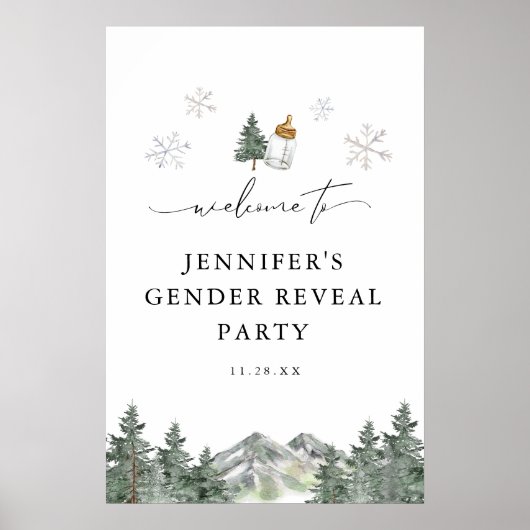 Snowflake Mountain Genre de révélation Affiche de  (Devant)