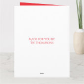 Snowflake Noël Carte photo Elegant 1 Photo (Dos)