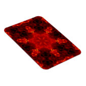 Snowflake Oranje gradiënt Kaleidoscoop Magneet (Rechterzijde)