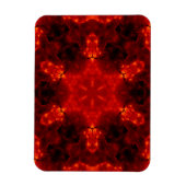 Snowflake Oranje gradiënt Kaleidoscoop Magneet (Verticaal)