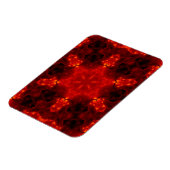 Snowflake Oranje gradiënt Kaleidoscoop Magneet (Linkerzijde)