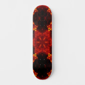 Snowflake Oranje gradiënt Kaleidoscoop Skateboard (Voorkant)