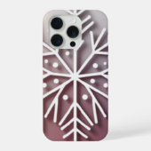Snowflake Ornament Icon – Winter Holiday Design  iPhone Hoesje (Achterkant)