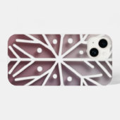 Snowflake Ornament Icon – Winter Holiday Design  iPhone Hoesje (Achterkant horizontaal)