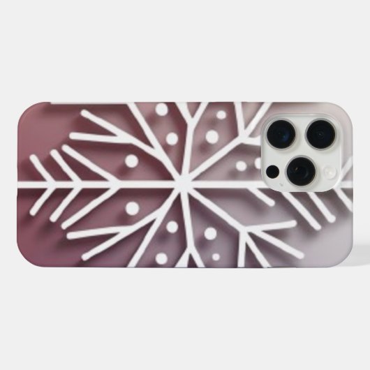 Snowflake Ornament Icon – Winter Holiday Design  iPhone Hoesje (Achterkant horizontaal)