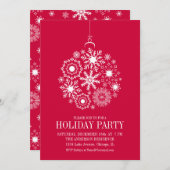 Snowflake Ornament kerstfeestdag Kaart Snowflake (Voorkant / Achterkant)