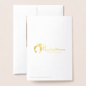 Snowflake Ornament Merry Kerstmis Folie Kaart (Met envelop)