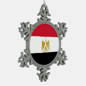 Snowflake Ornament met Egyptische vlag (Links)