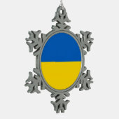 Snowflake Ornament met Oekraïense vlag (Links)