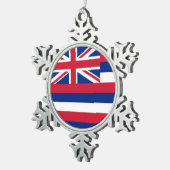 Snowflake Ornament met vlag Hawaï (Rechts)