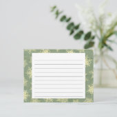 Snowflake Overdekte Kerst Recept Kaart (Staand voorkant)