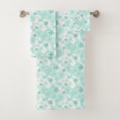 Snowflake Paisley Bad Handdoek (Insitu)