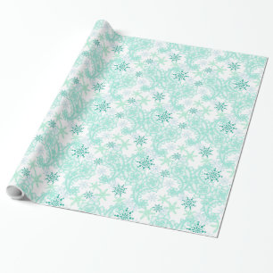 Snowflake Paisley Cadeaupapier