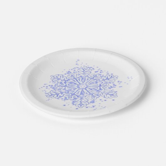 Snowflake Papieren Bordje (Gekanteld)