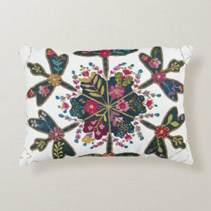 Snowflake Patchwork Christmas Sierkussen Hoesje Accent Kussen