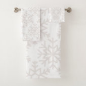 Snowflake patroon bad handdoek (Insitu)