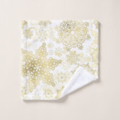 Snowflake patroon bad handdoek (Wasdoekje)
