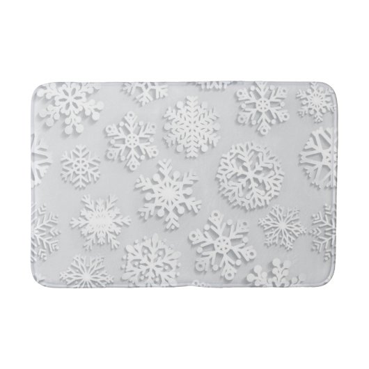 Snowflake patroon badmat (Voorkant)