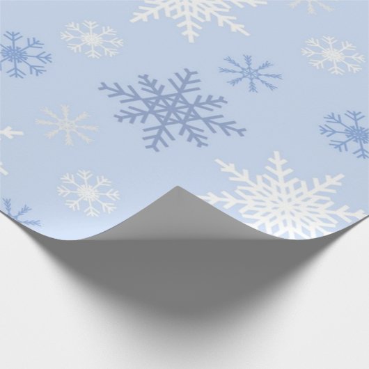 Snowflake patroon cadeaupapier (Hoek)
