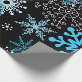Snowflake patroon cadeaupapier (Hoek)