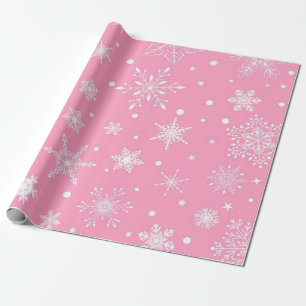 Snowflake patroon cadeaupapier