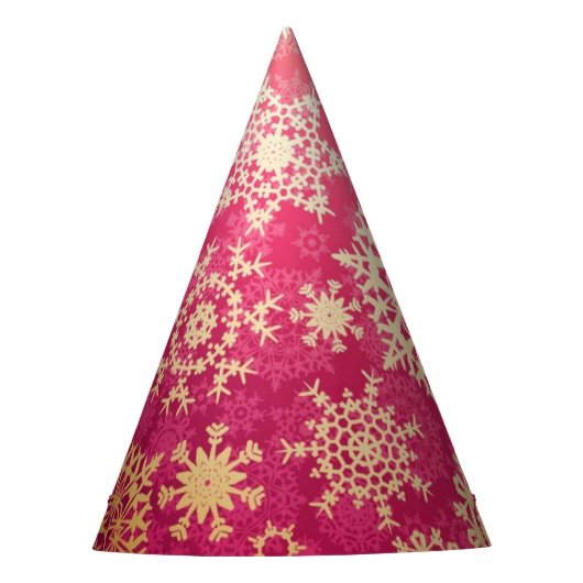 Snowflake patroon feesthoedjes (Voorkant)