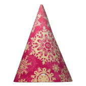 Snowflake patroon feesthoedjes (Rechts)