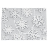 Snowflake patroon groot cadeauzakje (Achterkant)