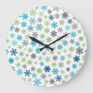 Snowflake patroon grote klok