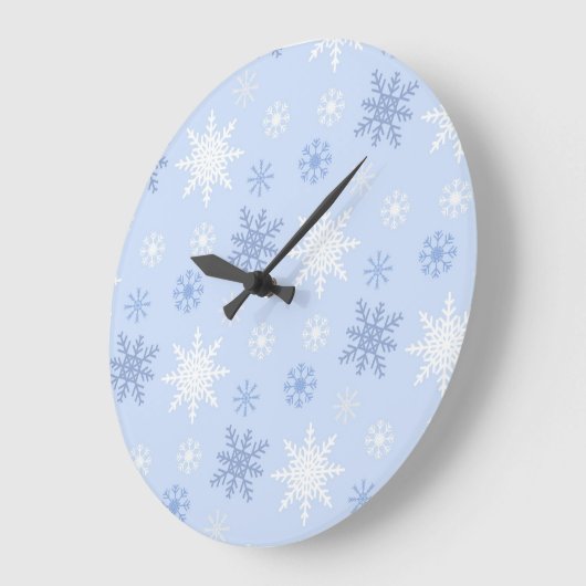 Snowflake patroon grote klok (Hoek)