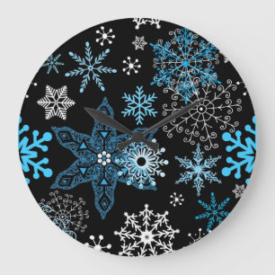 Snowflake patroon grote klok