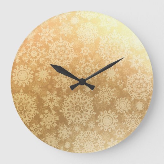 Snowflake patroon grote klok (Voorkant)