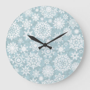 Snowflake patroon grote klok