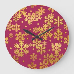 Snowflake patroon grote klok