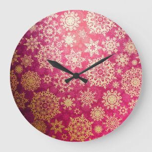 Snowflake patroon grote klok