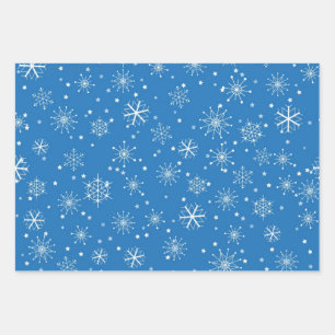 Snowflake patroon inpakpapier vel