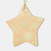 Snowflake patroon keramisch ornament (Links)