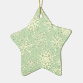 Snowflake patroon keramisch ornament (Links)