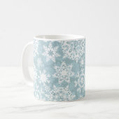 Snowflake patroon koffiemok (Voorkant links)