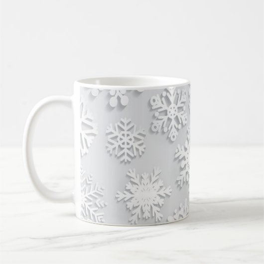 Snowflake patroon koffiemok (Links)