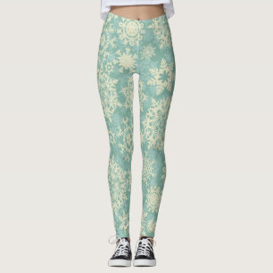 Snowflake patroon leggings