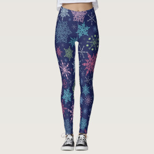 Snowflake patroon leggings
