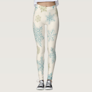 Snowflake patroon leggings