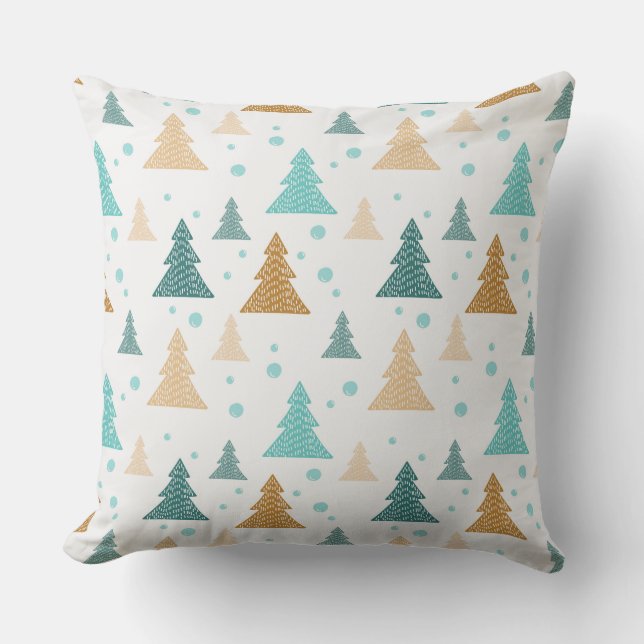 Snowflake patroon luxeboom kussen (Voorkant)