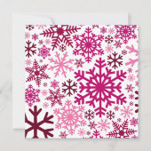 Snowflake-patroon met feestdagen kaart (Voorkant)