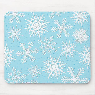 Snowflake patroon muismat