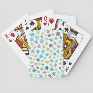 Snowflake patroon pokerkaarten