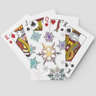 Snowflake patroon pokerkaarten