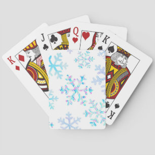 Snowflake patroon pokerkaarten
