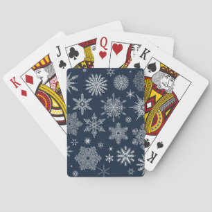 Snowflake patroon pokerkaarten